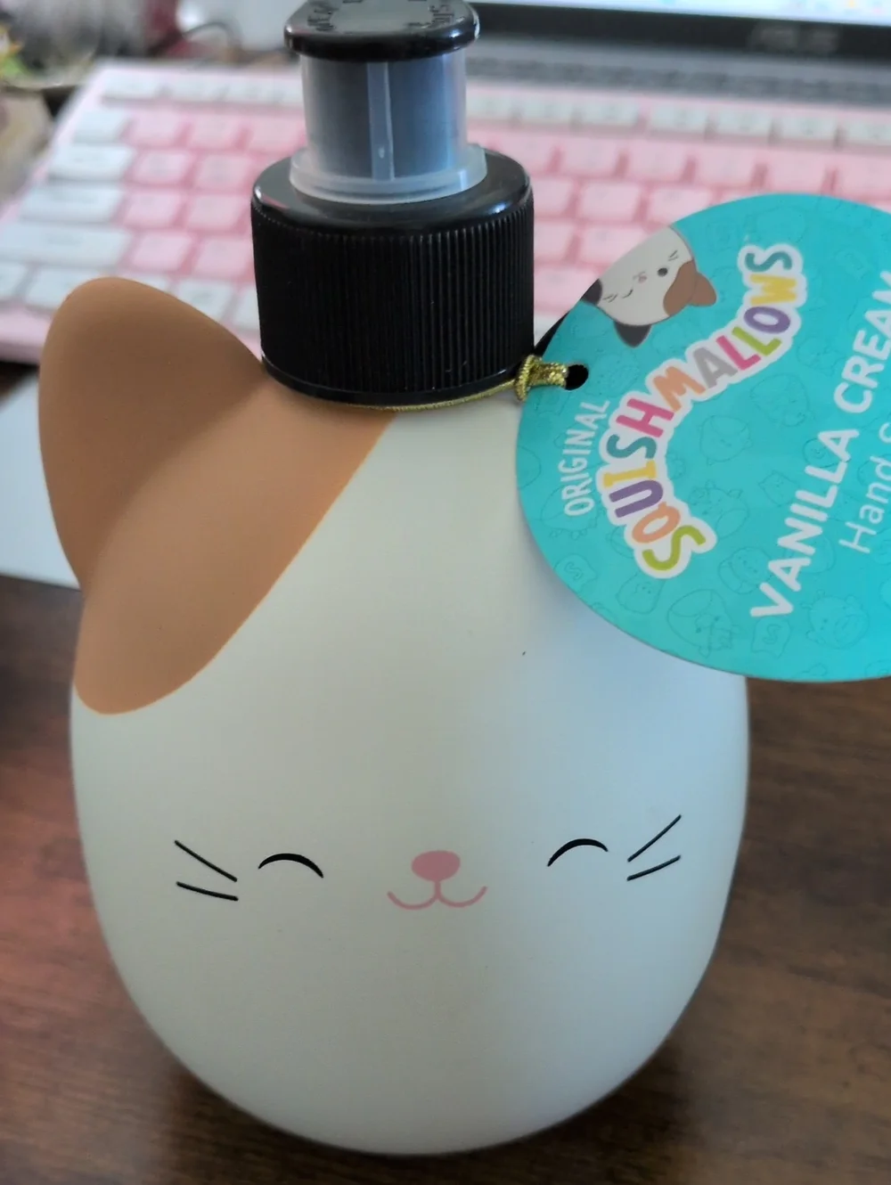 Squishmallows Cat Vanilla Cream Hand Soap Dispenser New